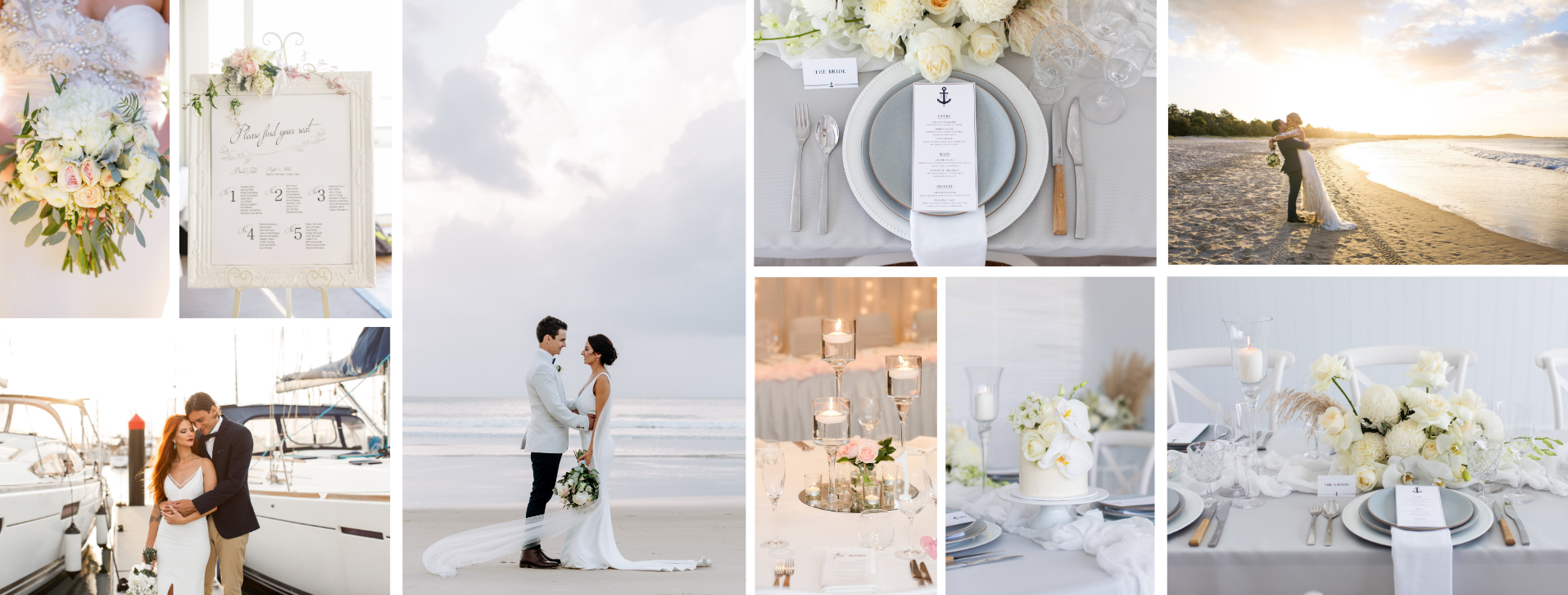 Cloud Nine Weddings - Collage of beautiful images